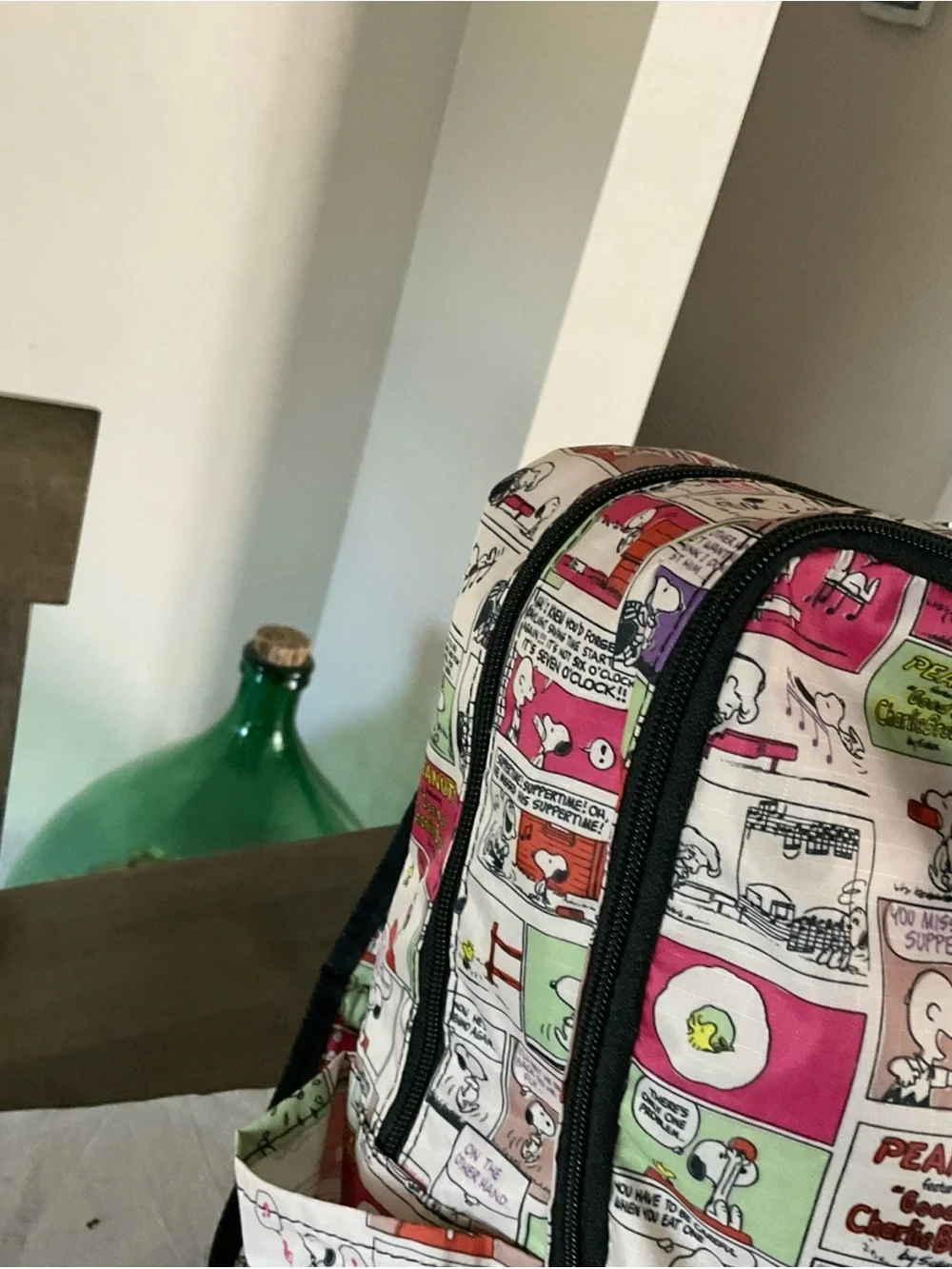 Snoopy Hapitas Backpack With Handle HAP0103-PN-P Carry-On